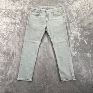 Levi's 502 Tapered Jeans Men's 32x30 Gray Light Wash Denim Casual